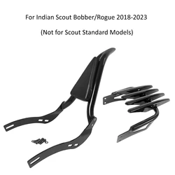 Motorcycle Rear Backrest Sissy Bar With Luggage Rack for 2018-2024 Indian Scout Bobber Rogue Sixty Twenty