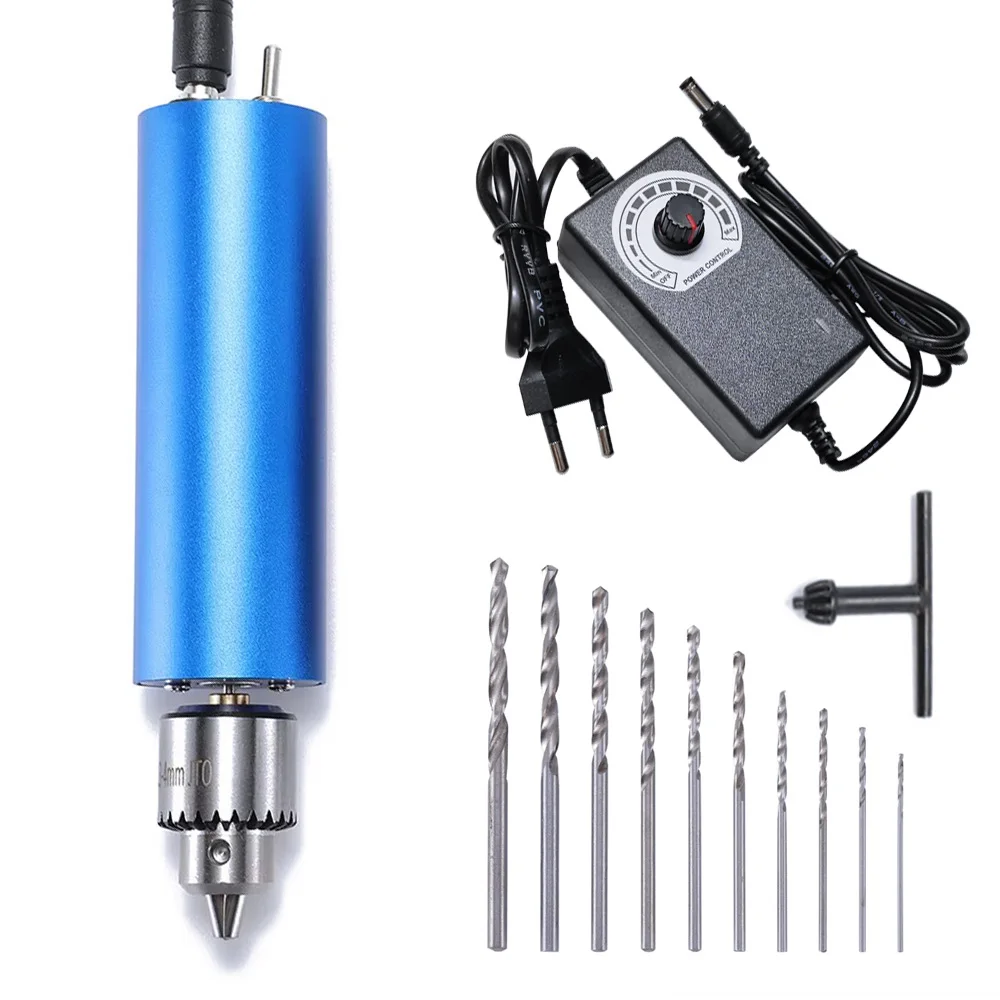 

【Hot】Brushless Mini Electric Drill Variable Speed Electric Grinder Engraving Cutting Polishing Drilling Power DIY Tool 385 Motor
