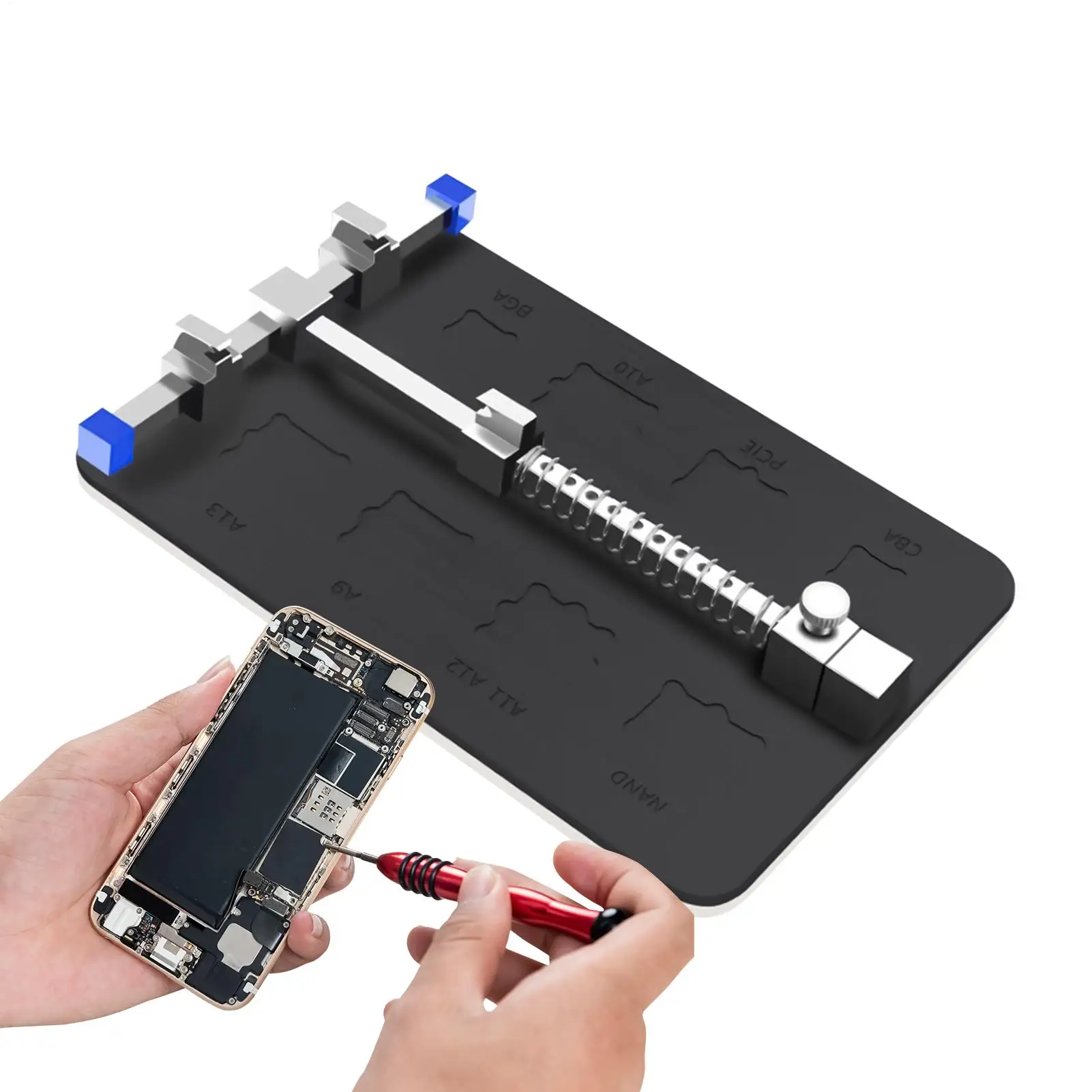 new-circuit-board-holder-adjustable-motherboard-clamp-stainless-soldering-iron-station-for-beginners-adults-welding-electronics