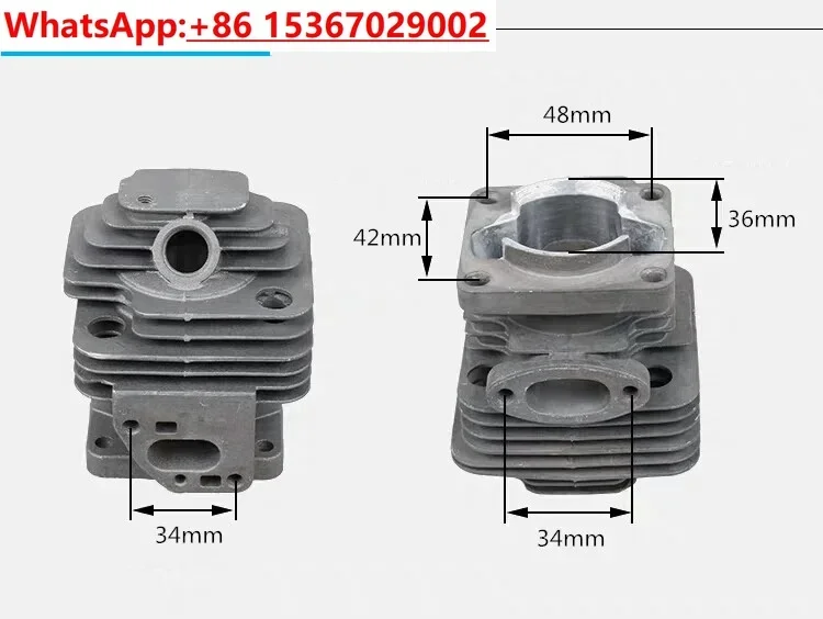 TL33 CG330 1E36F 36F dia 36mm for Brush cutter grass trimmer cylinder piston ring set with gasket