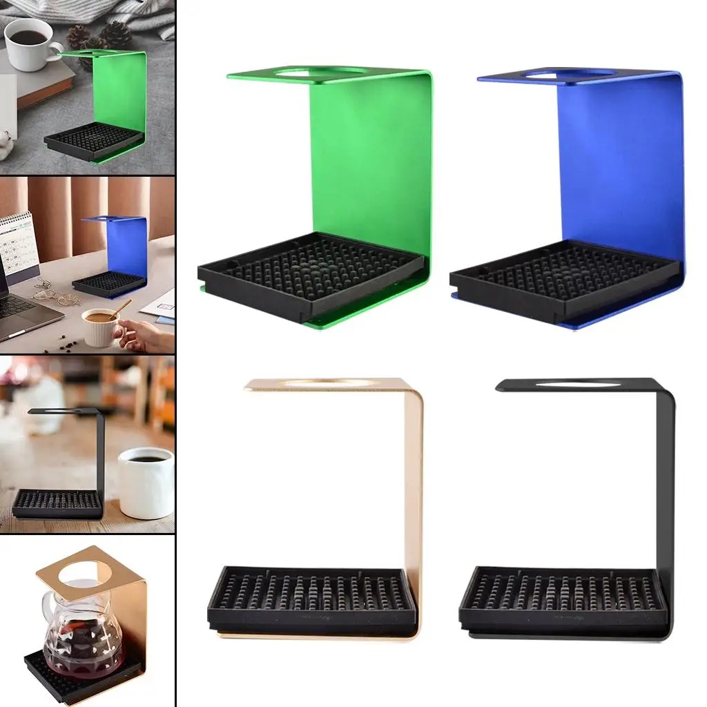Metal Pour Over Manual Coffee Maker Filter Holder รองรับแผ่นกันลื่น