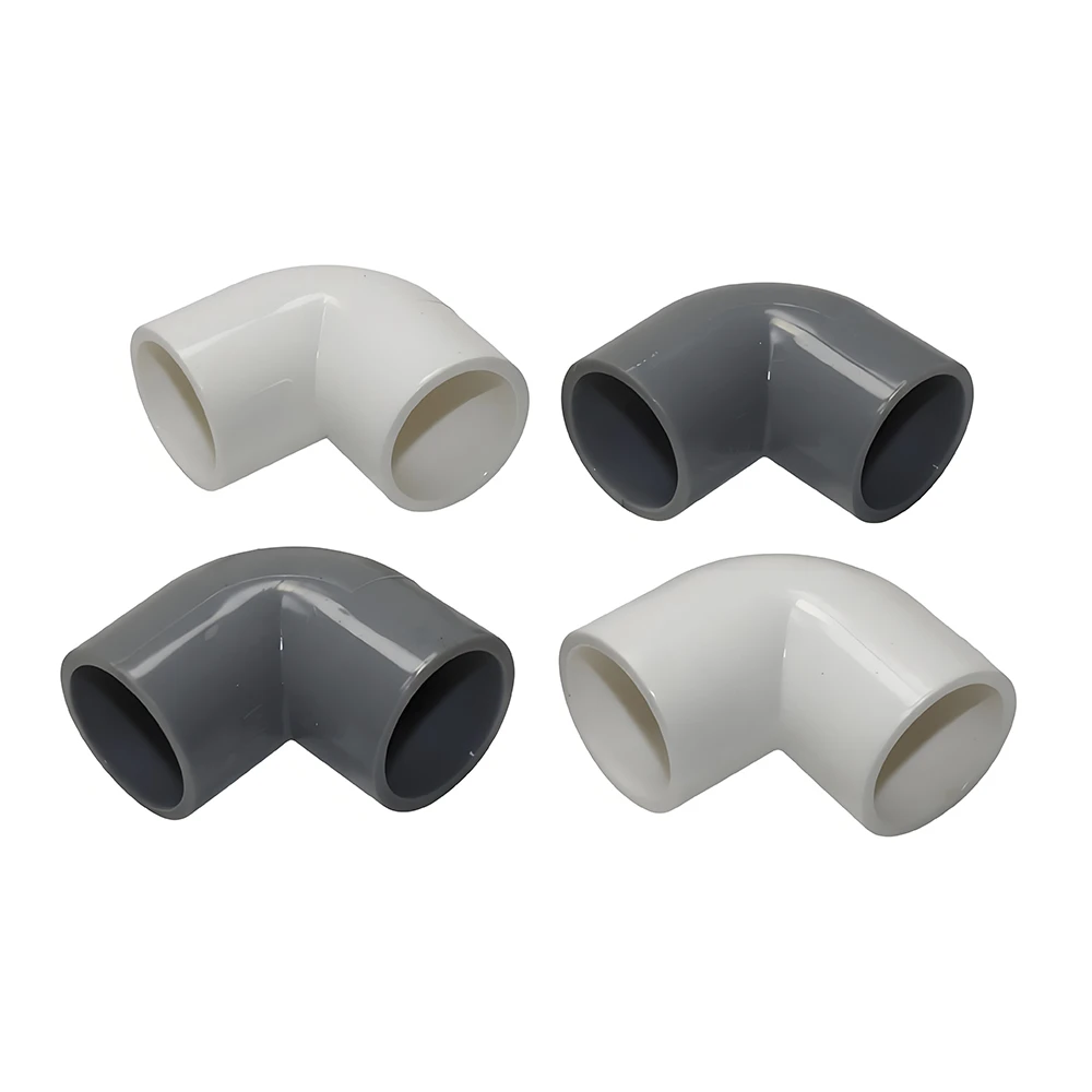 10 Pcs 20mm PVC Pipe Connector Straight Elbow Tee Cross Joints Water Pipe Adapter Joints White elbow Garden water connection
