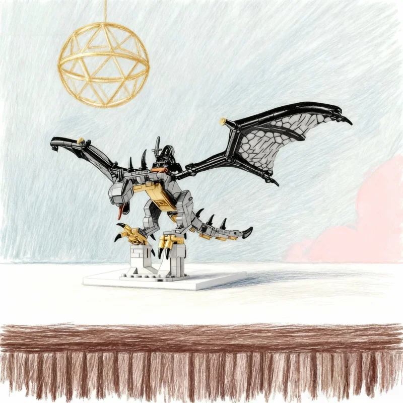 Lord of the Rings Fallen Creature Model, 269pcs Creative Model Ornament, Puzzle Assembly Building Blocks Toy Gift for Boys 40693