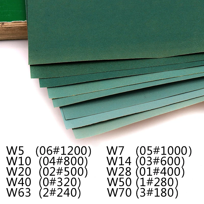 2/5/10pcs Dry Sanding Paper Precision Jade Wood Metal Sanding Polishing Sandpaper 280 320 400 500 600 800 1000 1200 Grit