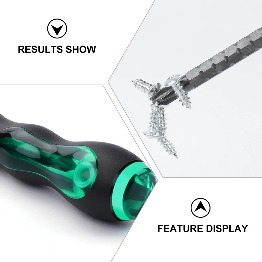 

4 Pcs Ratchet Screwdriver Set 2 in 1 Hexagon Slotted PP H Durable Storage Mechanical Maintenance Household Assembly