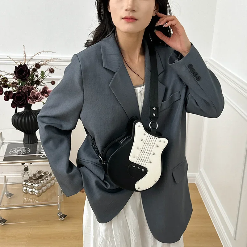 حقيبة كمان نسائية مخصصة مع حزام كتف برشام متعددة الاستخدامات حقيبة جيتار قطرية واسعة الكتف للآلات الموسيقية