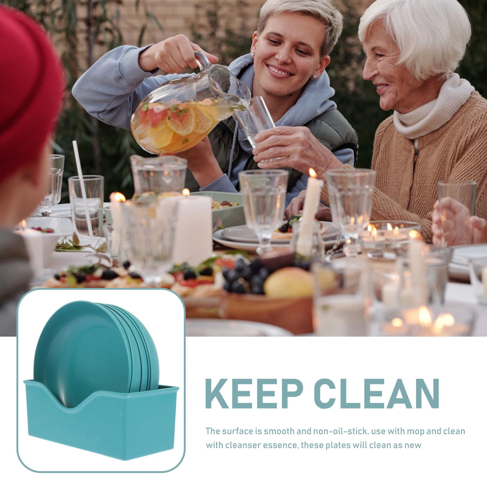 

Degradable Plates Shallow Rim Flat Bottom Smooth Surface Non Stick Multipurpose Wheat Straw Plate Household Serving Food Rubbish