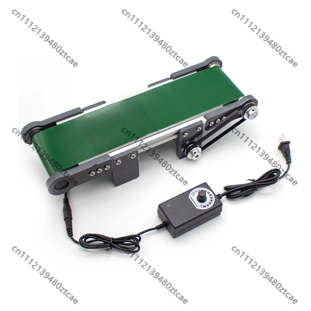Electric Desktop Conveyor Belt, Speed Adjustable  Elevator Model 0-116RPM 100x350MM Friction Physics Experiment Teaching Device