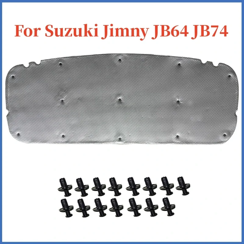 For Suzuki Jimny JB64 JB74W 2019-2022 Front Hood Engine Sound Insulation Pad Heat Insulation Cotton Cover Pad Auto Accessories