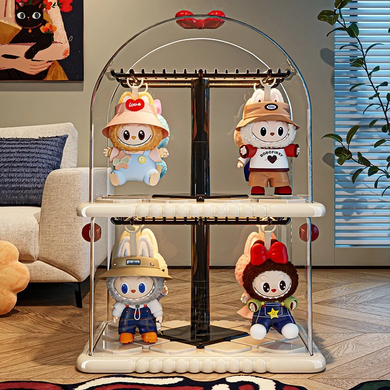 صندوق عرض أعمى غامض حامل أكريليك شفاف مقاوم للغبار حقيبة للتخزين لشخصيات البناء منظم خزانة العرض