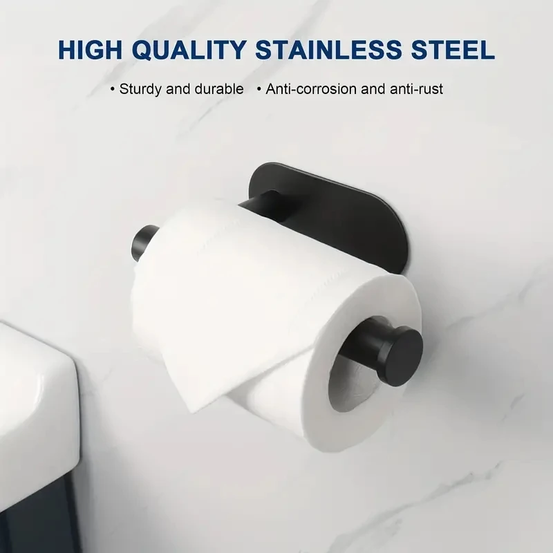 

1Pcs Toilet Paper Holder, Stainless Steel Towel Rack, Self Adhesive Multi-Size Non Perforated Premium Thicken Rustproof Toilet