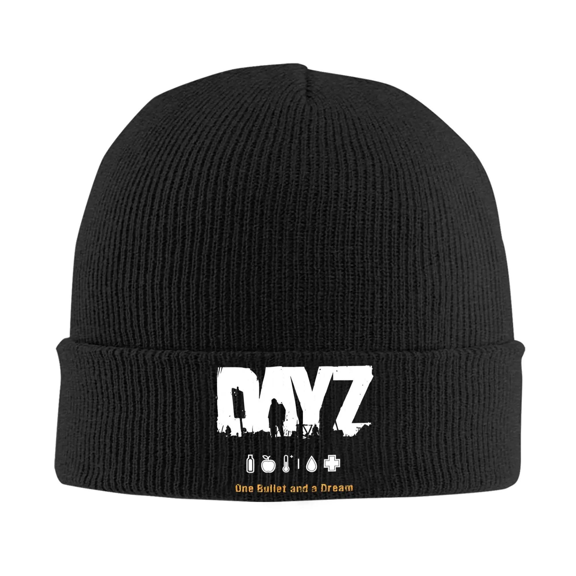 DayZ One Bullet and a Dream Knit Hat Beanies Autumn Winter Hat Warm Acrylic Fashion Shotting Game Caps Men Women  Gifts