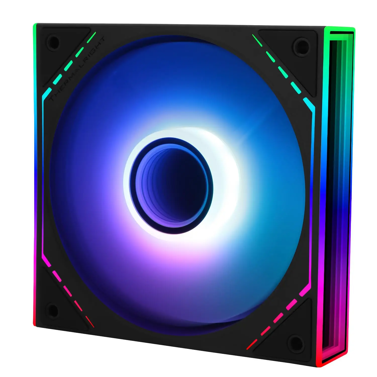 

120mm ARGB CPU Fan, 1500RPM, Quiet PWM PC Inverted Fan, S-FDB Bearing, 5V 3Pin ARGB, Infinite Mirror Effect