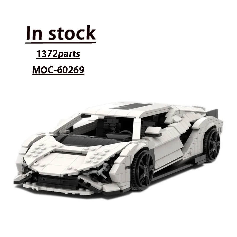 

MOC-60269 New Classic Supercar FKP 37 1:16 Racing Building Block Model 1372 Parts Boys Kids Educational Building Blocks Toy Gift