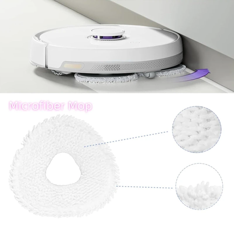 Lavável Hepa Filtros Laterais Escova Mop Pads, varrendo Robô, Peças De Vácuo, Substituição, Narwal T10