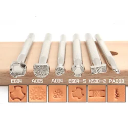 1Pcs Leather Carving Embossing Tool DIY Handmade Leather Printing Stamp Decorative Pattern Carved