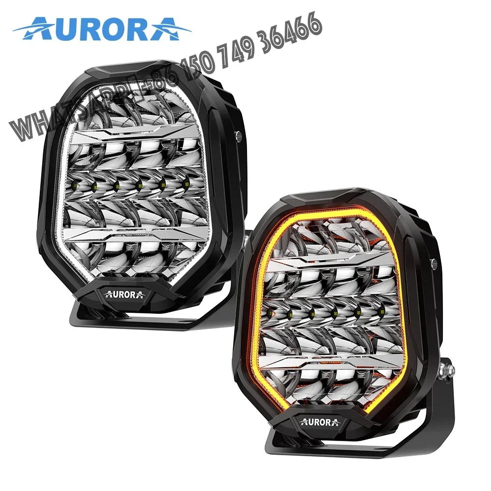

Aurora 9 Inch Off Road Lights Amber Car Auto Off Road Lights Round Led Driving Light