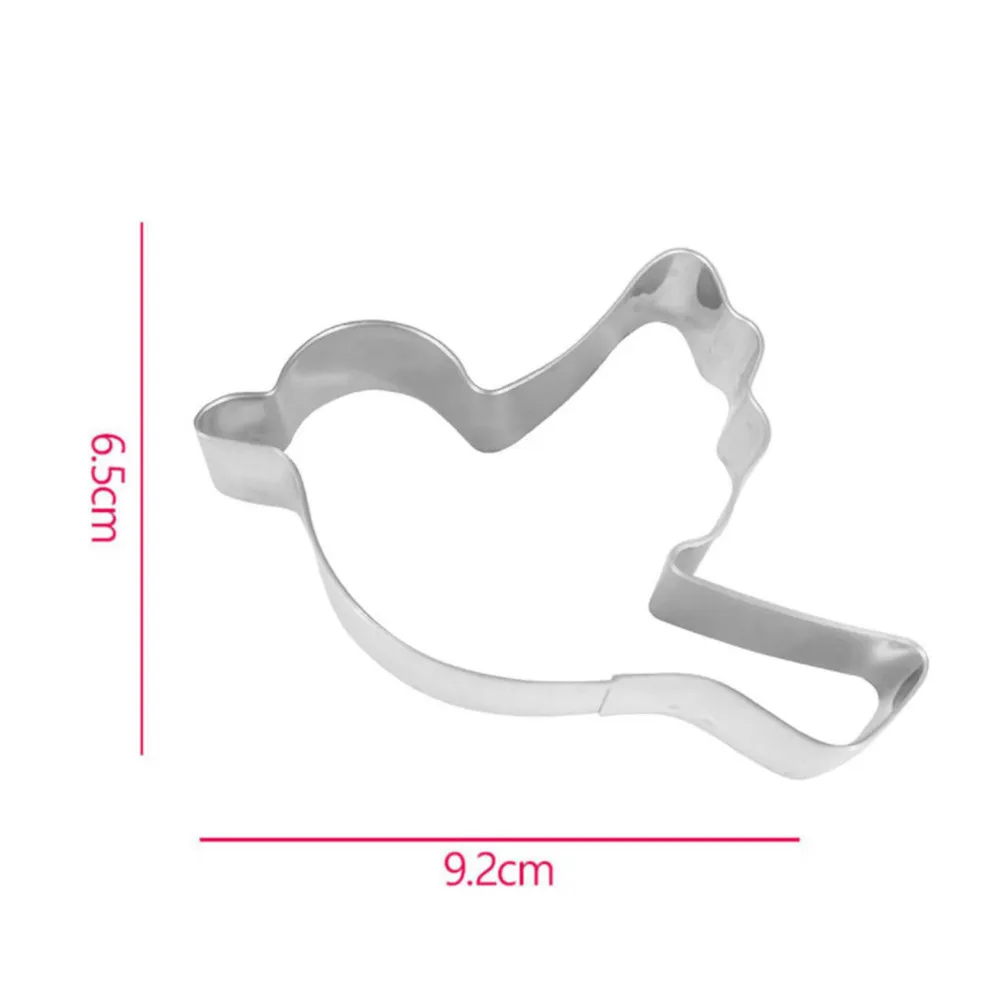4Pcs Bird Shape Cookie Cutter Set Stainless Steel DIY Biscuit Mold Fondant Mold Baking Tool for Kitchen Cookie Cutters