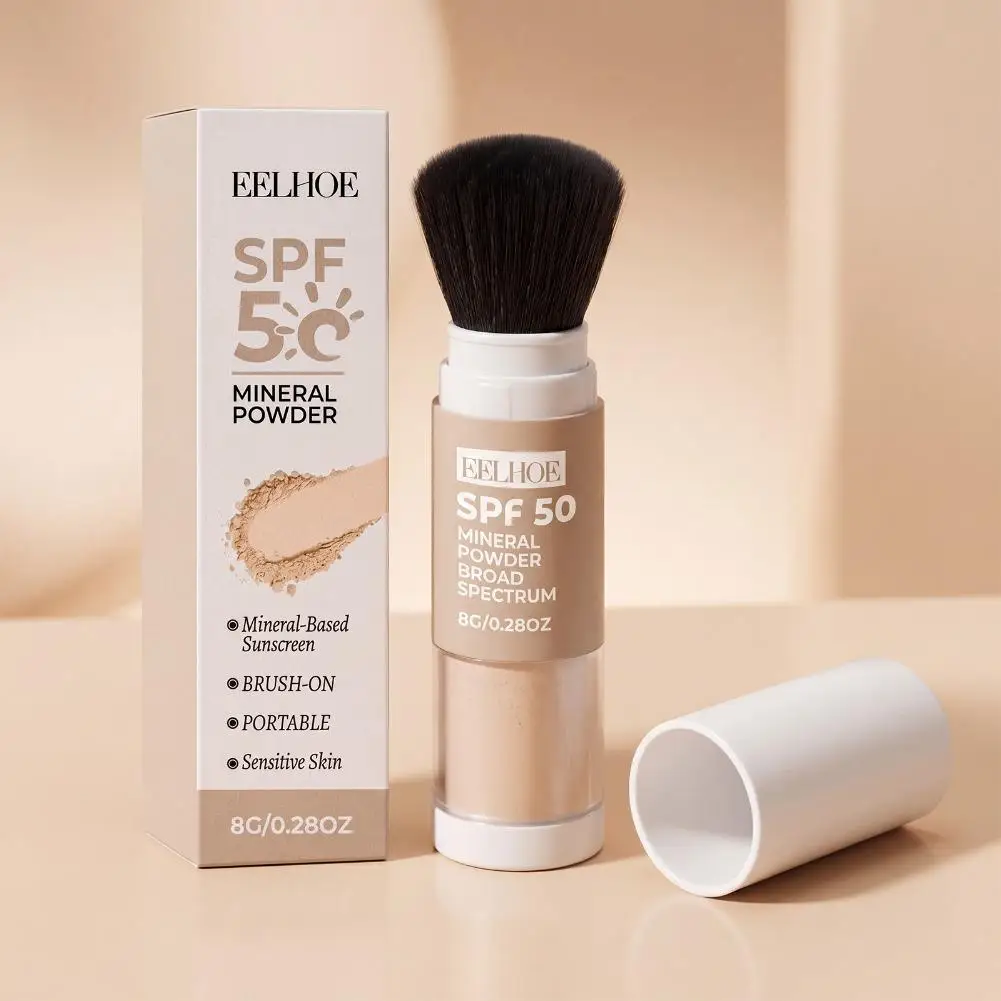 EELHOE SPF 50+ Sunscreen Setting Powder Oil Control Long Lasting Matte Natural Smooth Protective Powder Outdoor Breathable