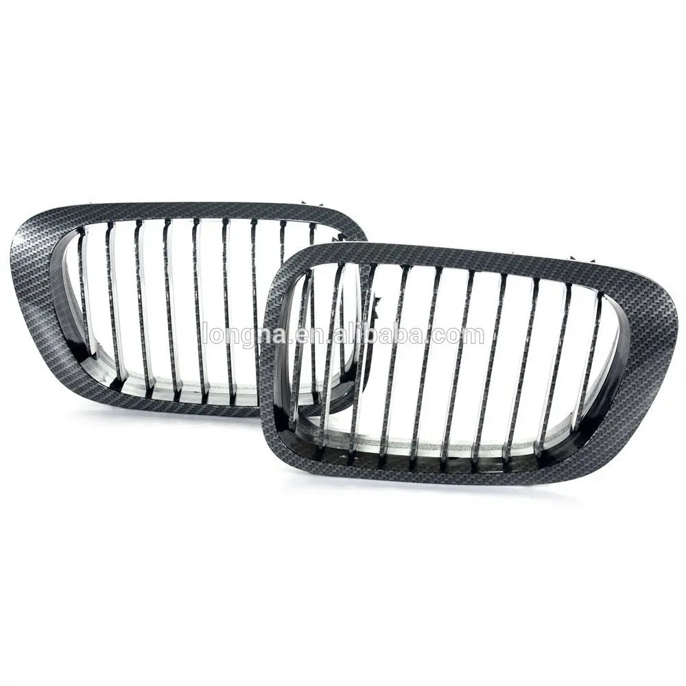 

High Quality Front Kinedy Grill Carbon Fiber Black grille For BMW E46 2 Door 3 Series 1998-2001 Coupe