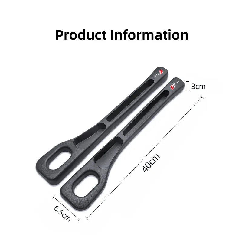 2Pcs Car Seat Gap Filler Leather Leak-proof Plug Strip For Audi S Line A3 Q5 A1 R8 Q3 A8 A4 A5 A6 Q6 S3 Q2 Q7 A7 SQ2 Q8 S4 SQ5