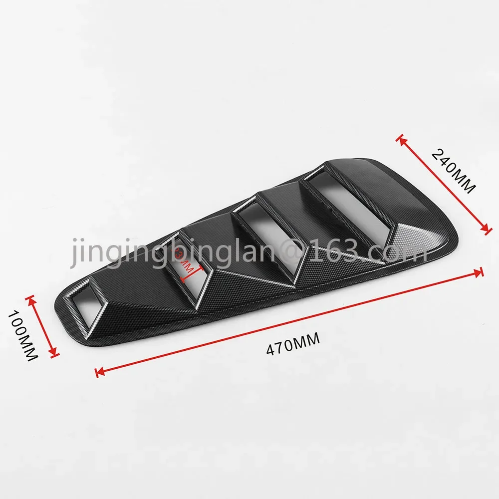 Automotive Universal Modification for Ford Side Window Shutters Vents Black Intake Panels