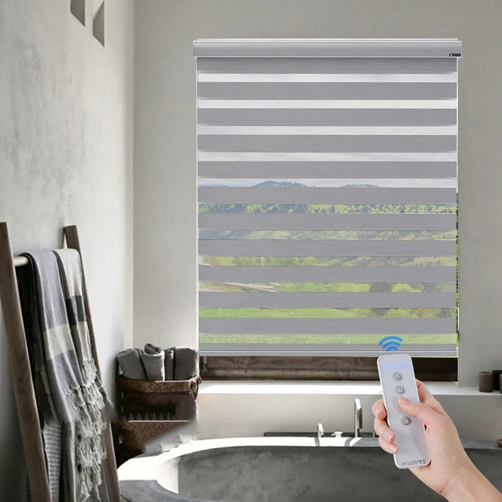 

# Hot High Quality Indoor Horizontal Indoor Vision Curtain Zebra Fabric Shade Window Blinds Supplier Cordless Zebra Blinds