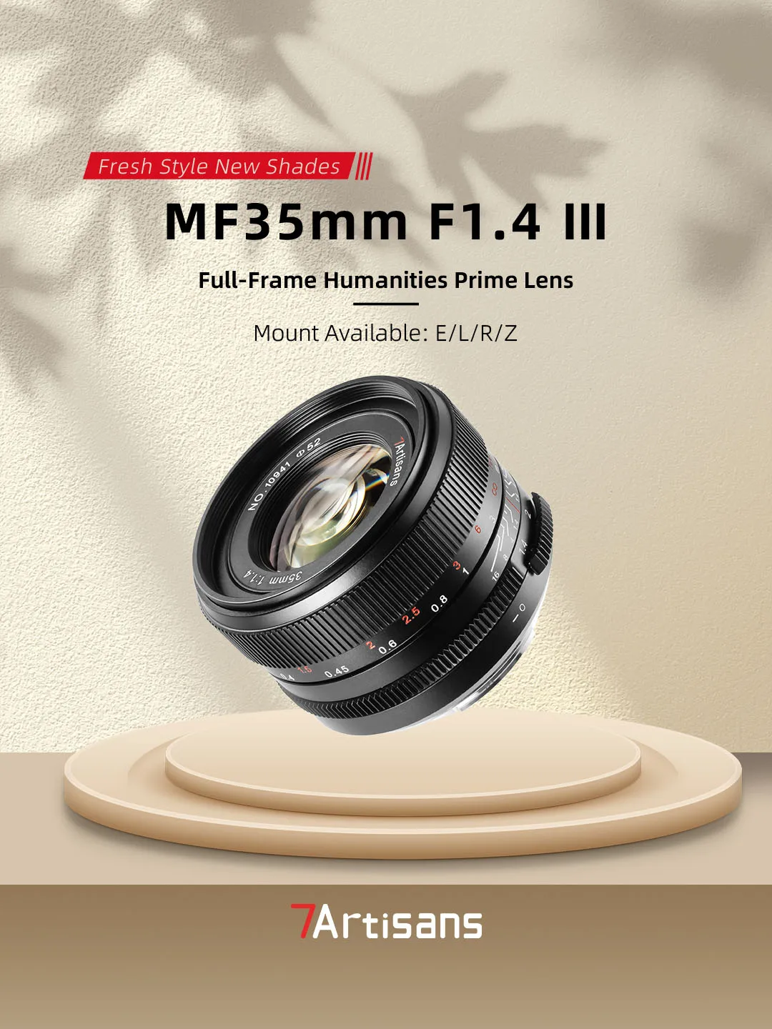 7artisans Vollformat 35mm F1.4 III Große Blendenöffnung Festbrennweiten-Kameraobjektiv für Humanwissenschafts-Fotografie mit Sony E Canon RF Nikon Z L – Detail 1