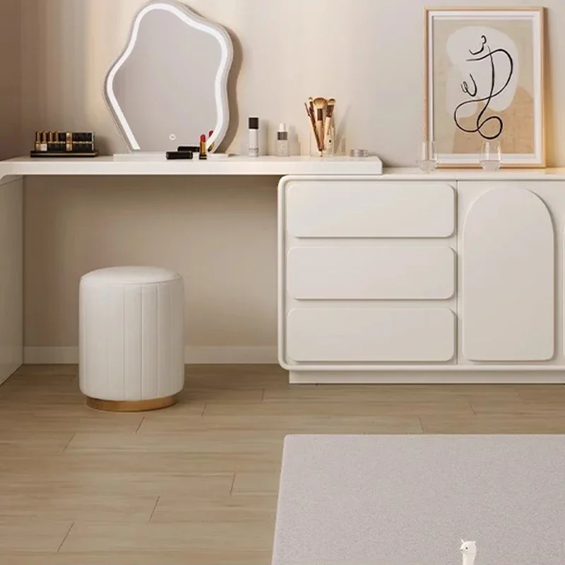 White Nightstands Dressing Table Makeup Cosmetic Cabinets Luxury Dressing Table Mobile Coiffeuse Chambre Femme Dresser Furniture