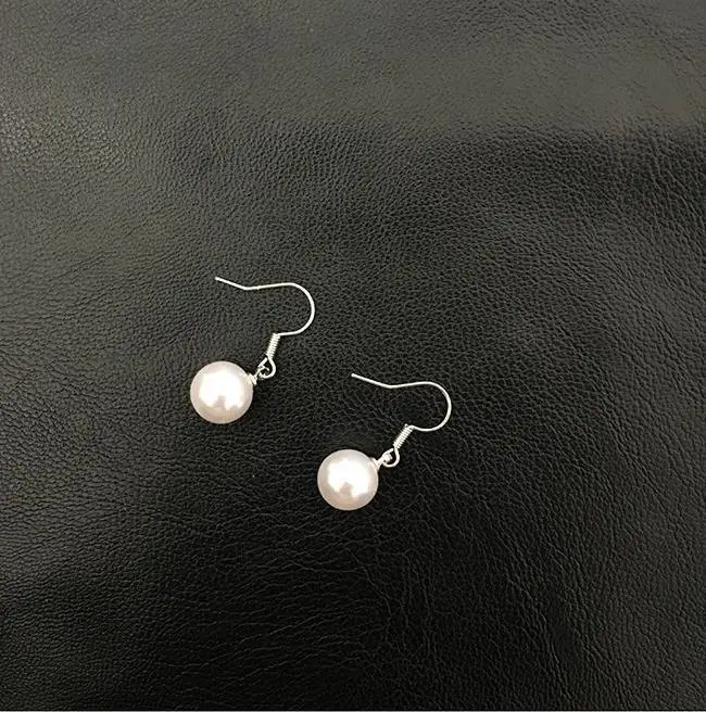 50pcs/set Fashion Wholesale Freshwater White Pearl and 925 Sterling Silver Stud  Earrings for Women Jewelry Gifts