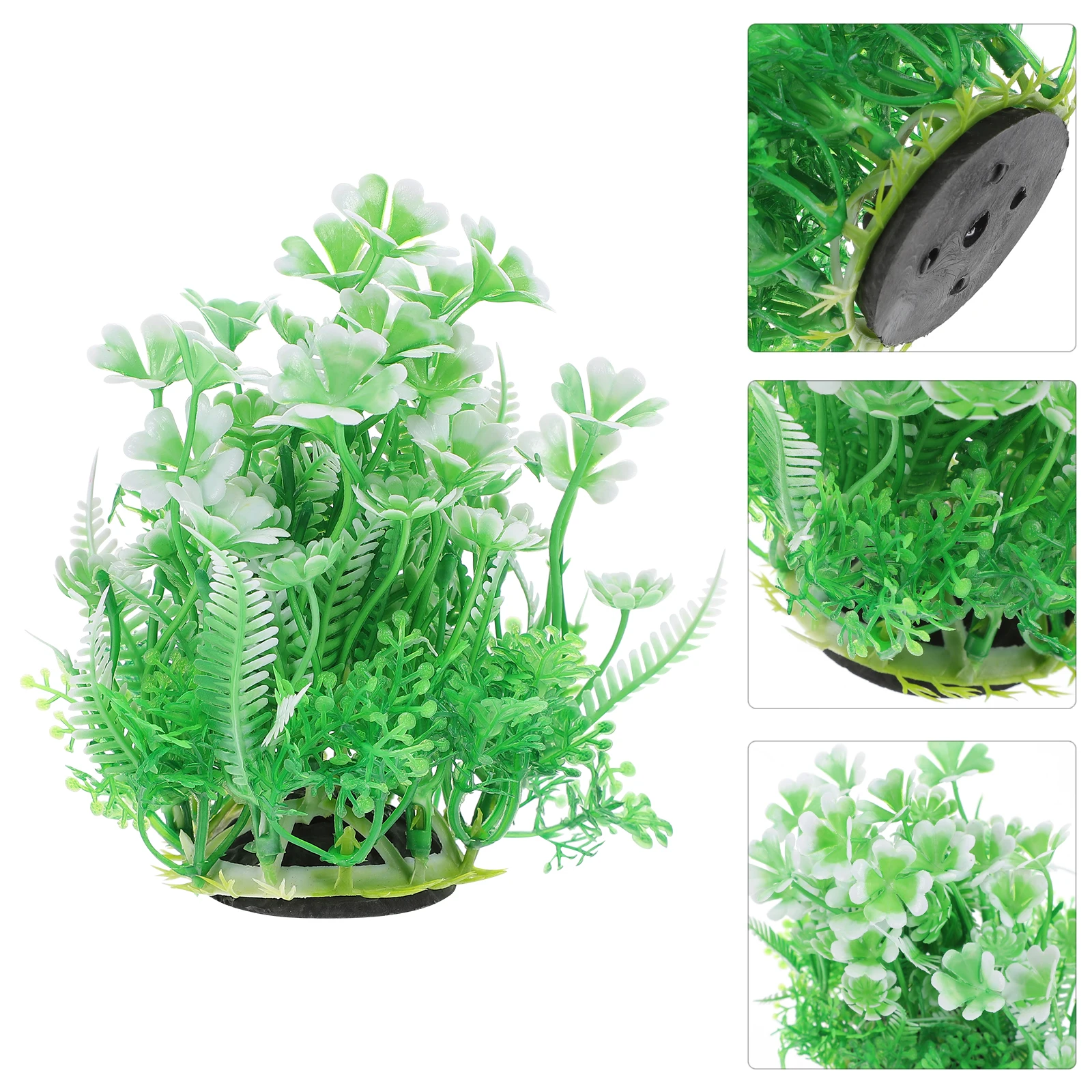

2Pcs Artificial Aquatic Plants Plastic Fish Tank Decorations Lifelike Aquarium Landscape Pet Supplies NonFading Safe