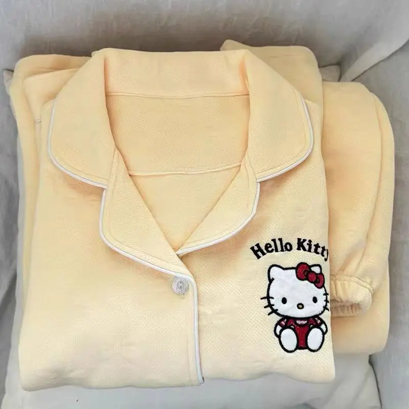 

Sanrio Kawaii Chikawas Summer Women's Pajamas Set Cartoon Cute Trendy Comfortable Short Sleeved Shorts Home Pajama for Girl Gift