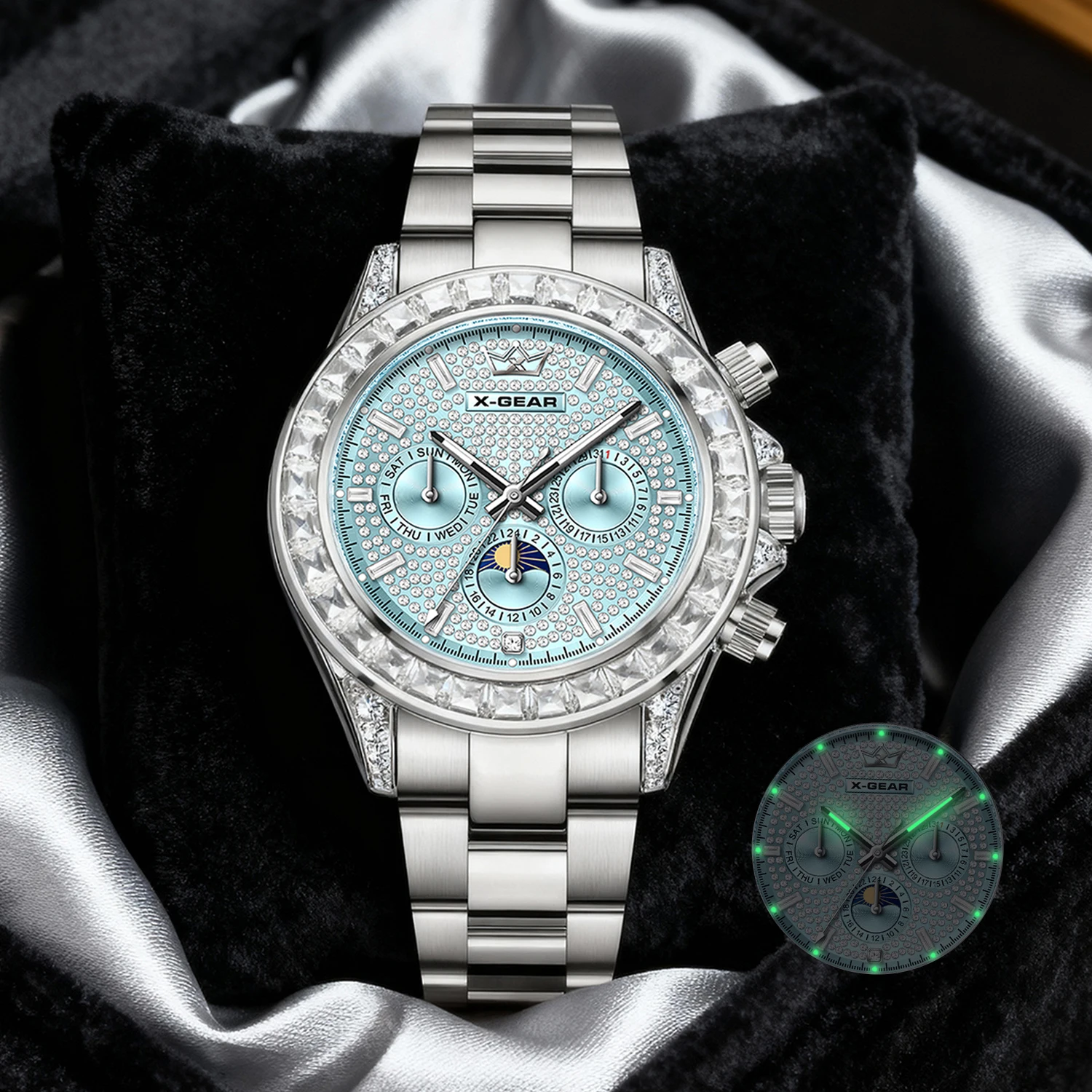 

Men's Automatic Mechanical Wristwatch with Luminous and Water-Resistant Stainless Steel Strap – Gift