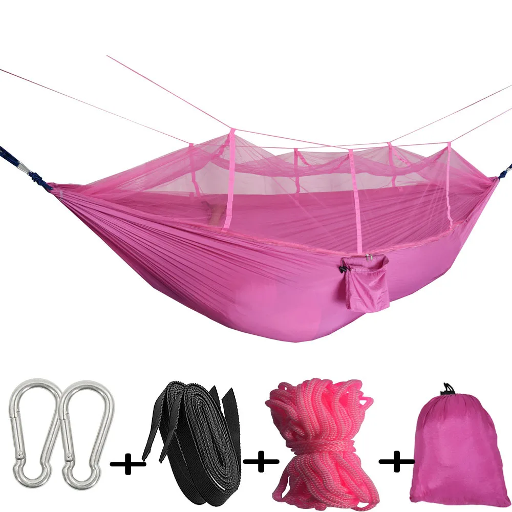 Camping Supplies Equipment Hanging Outdoor Garden Hammock Outdoor Furniture Insect-Proof With Mosquito Net Sleeping Hammock