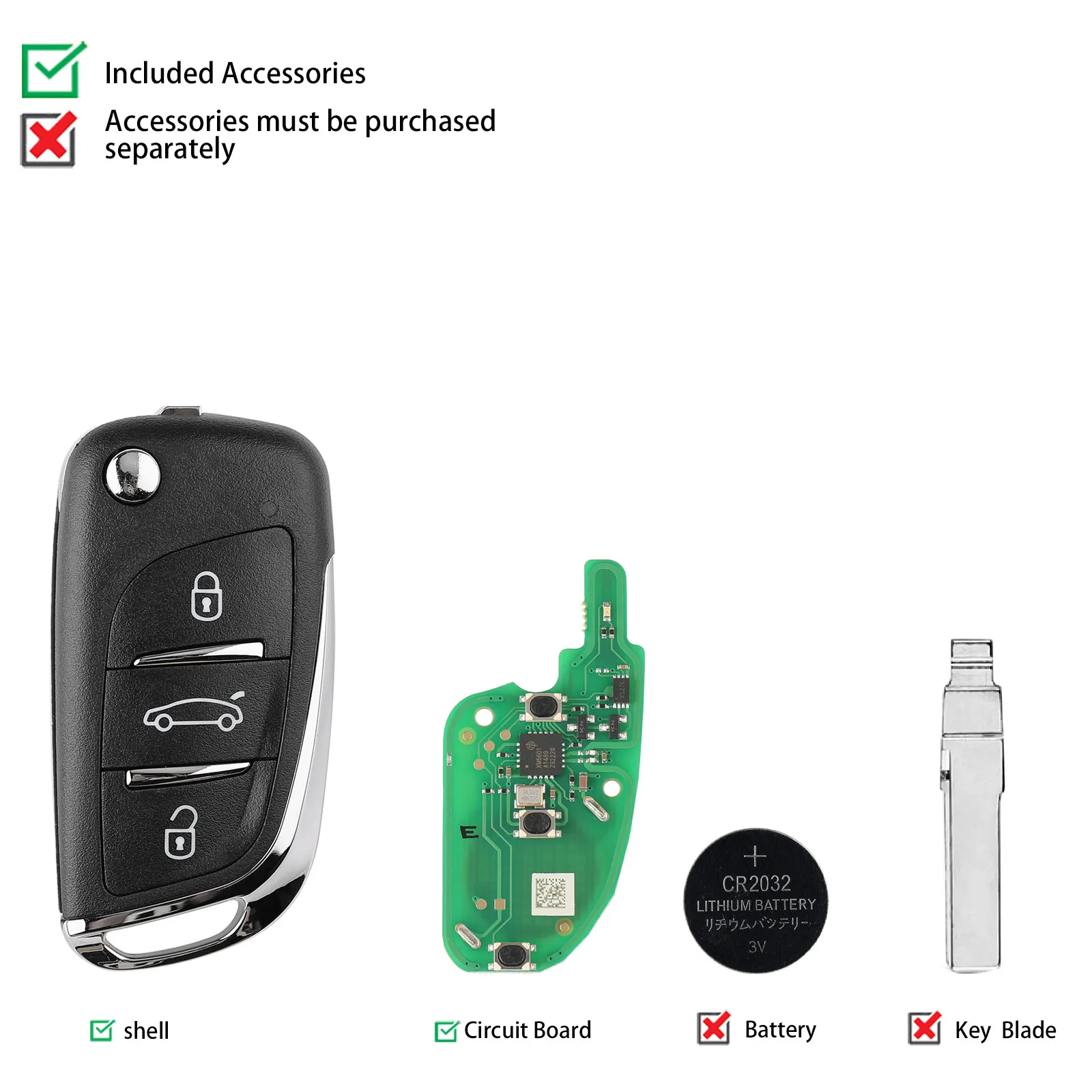 Xhorse VVDI2 XEDS01EN DS Universal Super Remote Wireless key within XT27 XT27A66 VVDI Super Chip for VVDI Key Tool 5pcs/lot