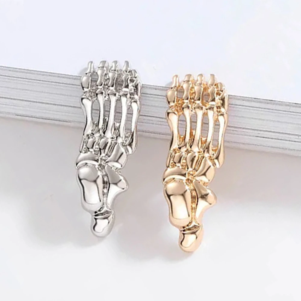 Foot Bone Orthopedics Anatomy Pin Brooch Medical Badge Lapel Lanyard Backpack Exquisite Accessories for Doctor Nurse Anatomist