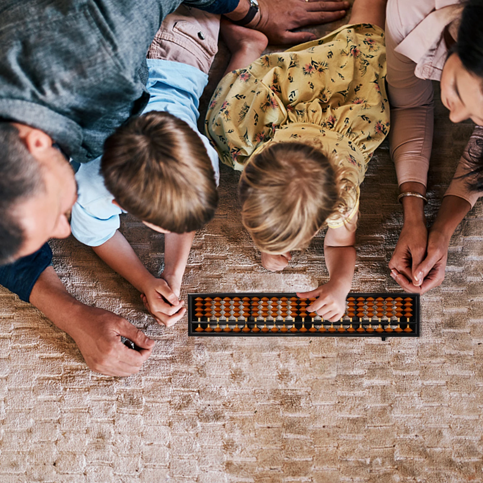 1723 Beads Chinese Counting Tools Portable Column Vintage Style Abacus Abacus Plastic Learning Toy Math Supply