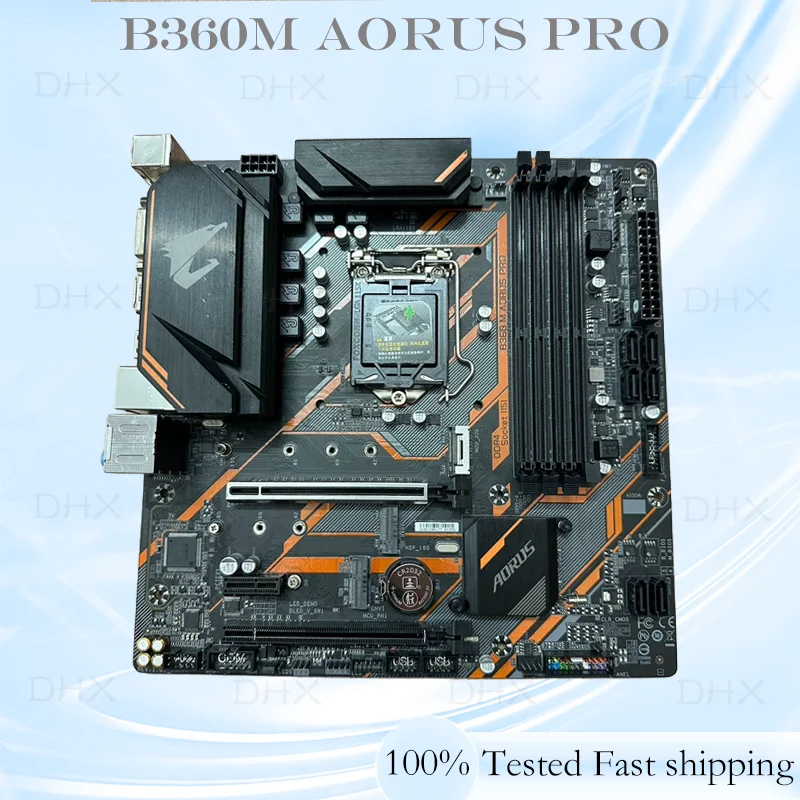 For GIGABYTE B360M AORUS PRO Motherboard LGA 1151 DDR4 Micro ATX HDMI M.2 Mainboard B360 64GB 100% Tested Fully Work be shipp DH