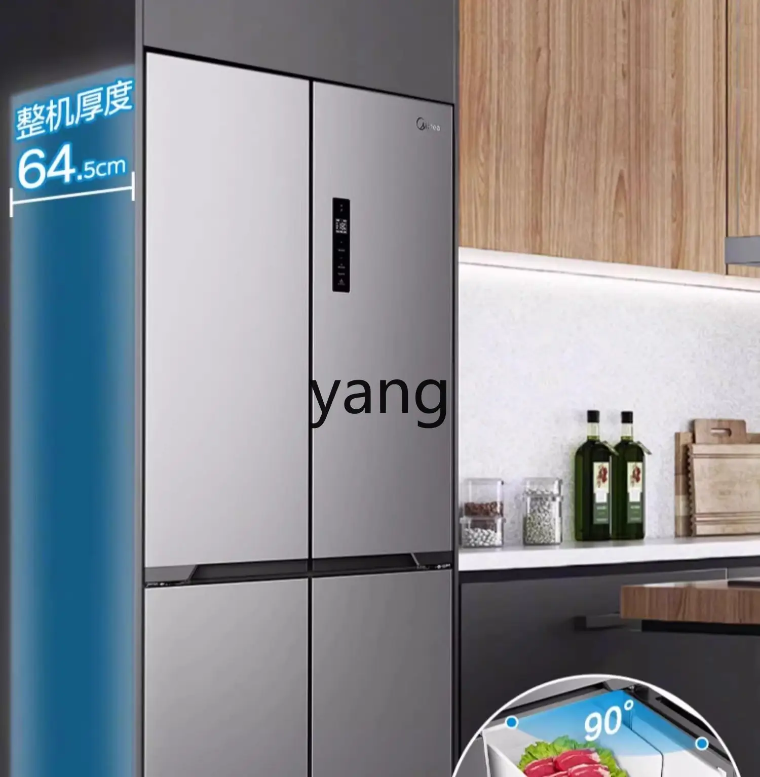 Yjq ice washing set combination cross frost-free refrigerator + drum washing machine wash off