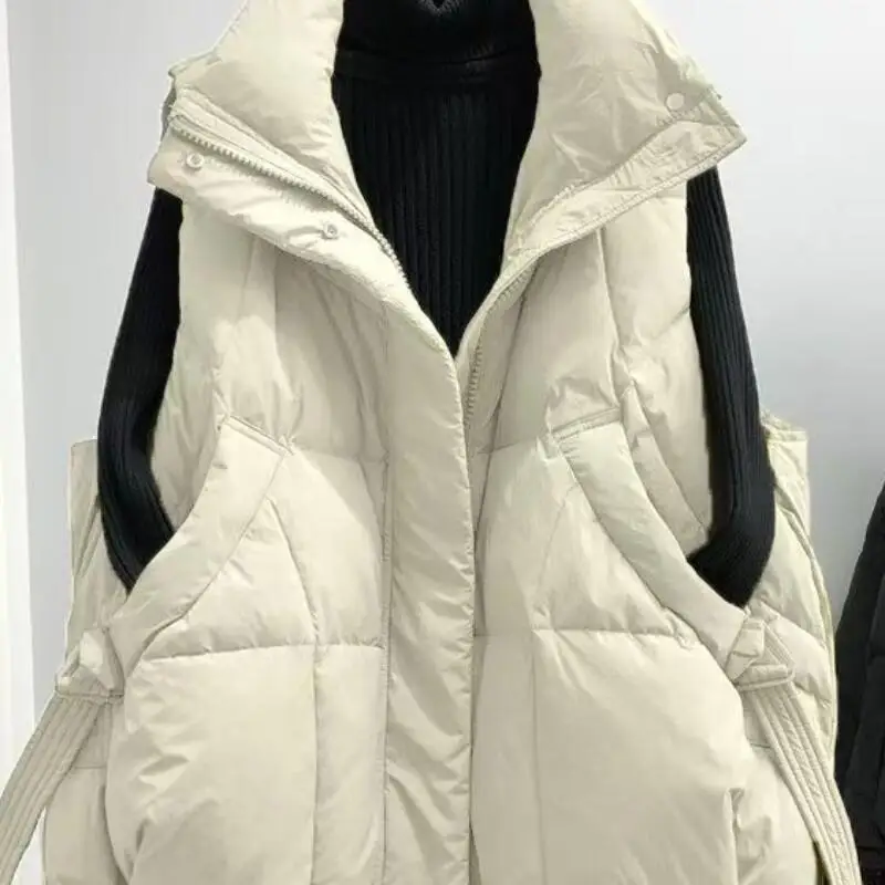 Hot 2026 New Winter Thick Warm Cotton Vest Coat for Women Korean Edition Western Style Comfort Shoulder Loose Waiver Horse Clip