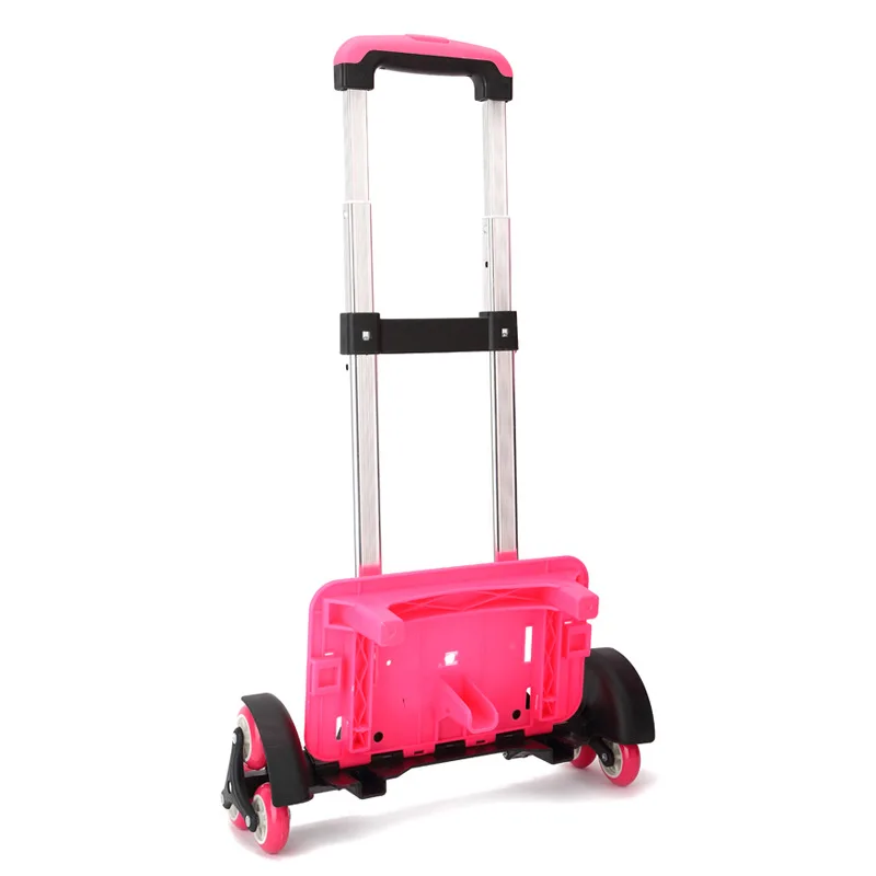 Kid Trolley For Backpacks And School Bag Luggage Children 2/6 Wheels Expandable Rod High Function Trolly Chariot backpack women