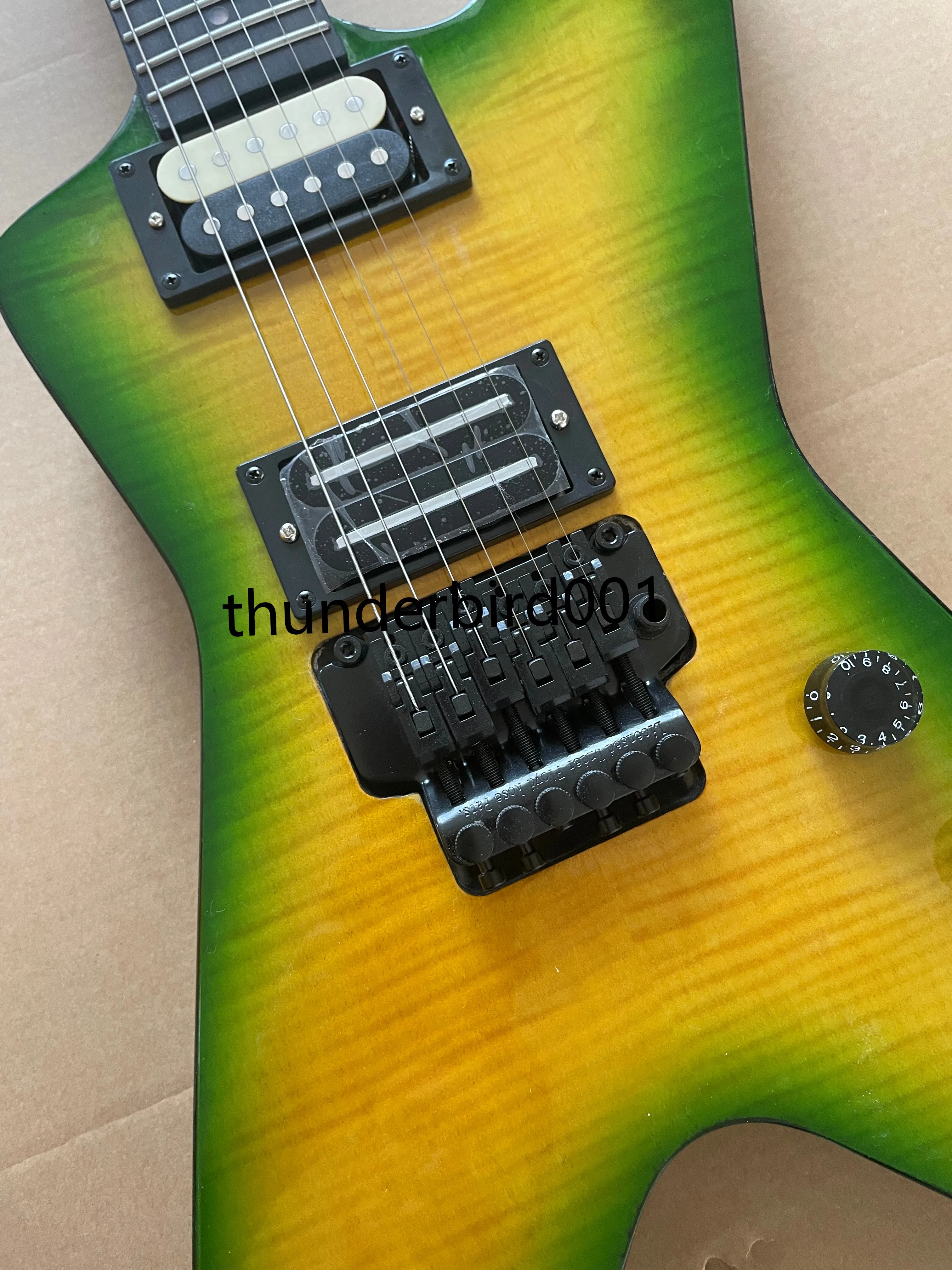 Green Washburn Dime Slime Dimebag Darrell Electric Guitar V-Neck