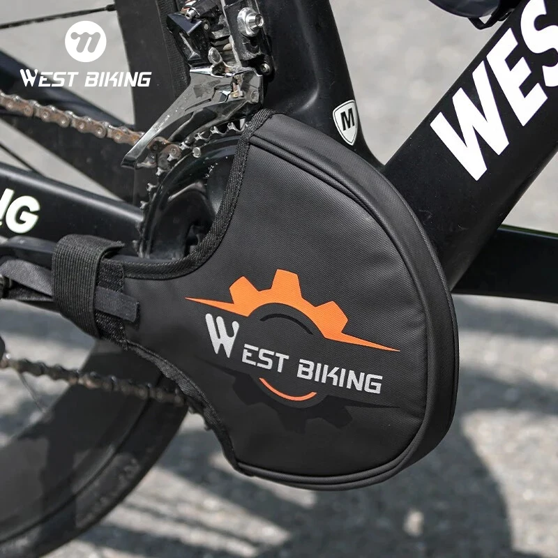 WEST BIKING MTB Bicycle Sprocket Protection Waterproof Gravel Bike Accessories Crankset Protector Cycling Chainwheel Guard Cover