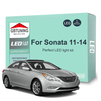14Pcs Canbus LED Interior Light Bulb Kit For Hyundai Sonata MK6 VI 6 YF 2011 2012 2013 2014 Car Indoor Reading Dome Trunk Lamp