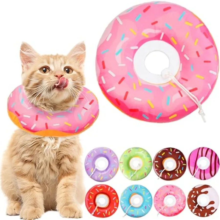 Soft Adjustable Cat Recovery Donut Cone Collar