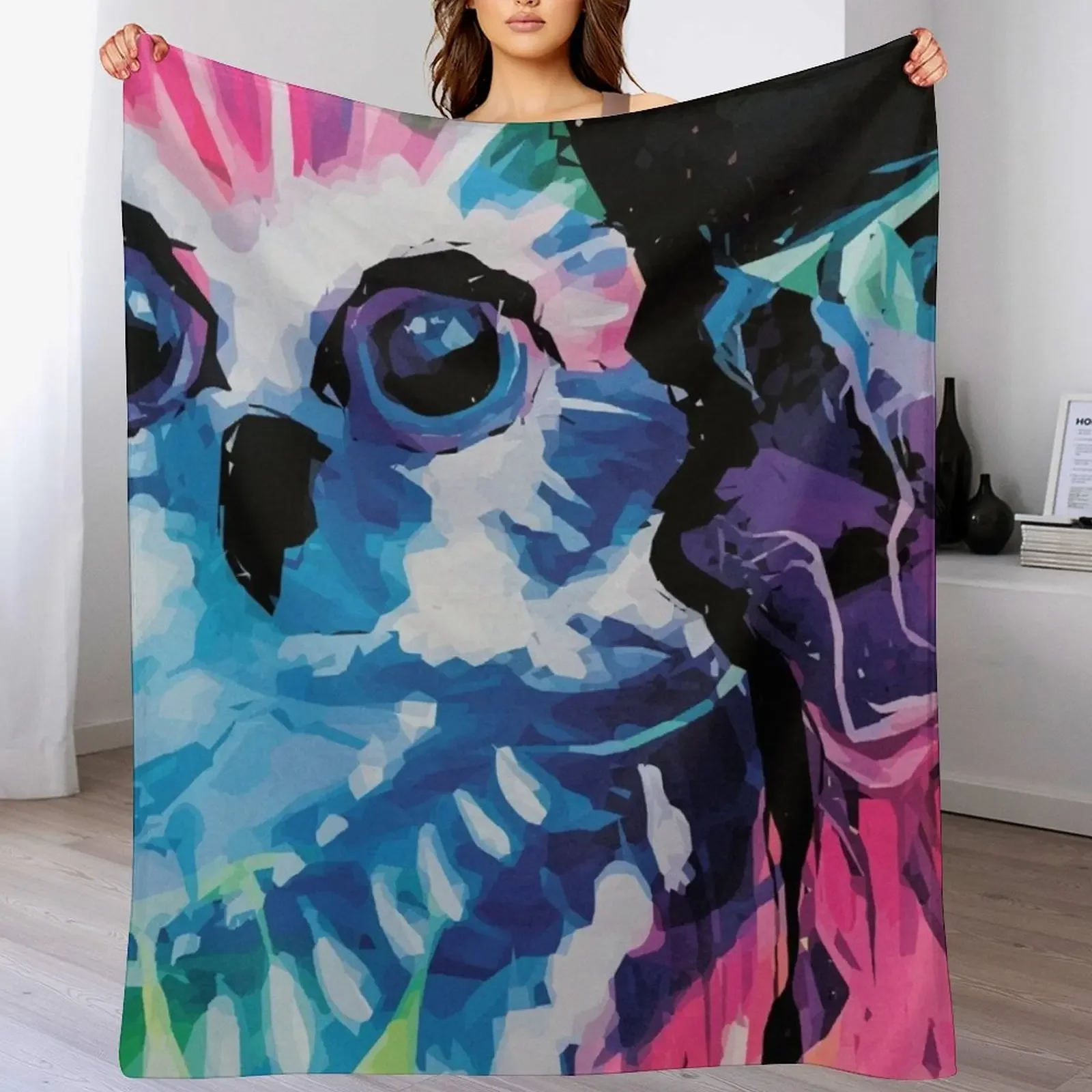 

Color Owl Stare Throw Blanket Soft Beds Weighted Cute for babies Blankets
