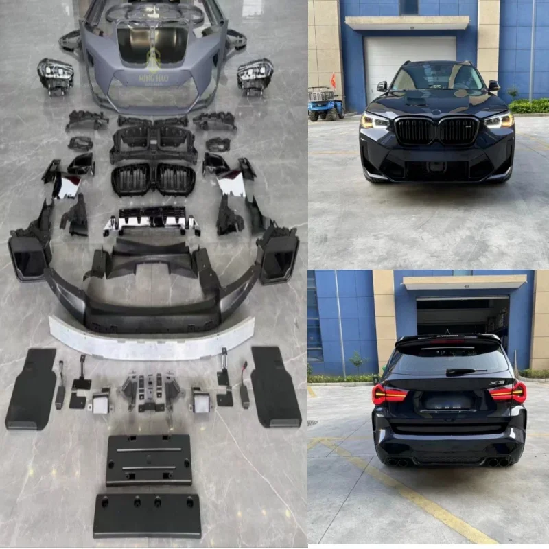 

MINGHAO Front Bumper Surround Kit for X3 F25/F97 LCI X3M/X3M Performance-Engine Hood mudguards Replacement Parts！！