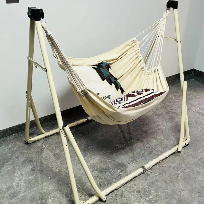 

Folding bracket hammock, floor to ceiling swing, balcony home portable outdoor swing