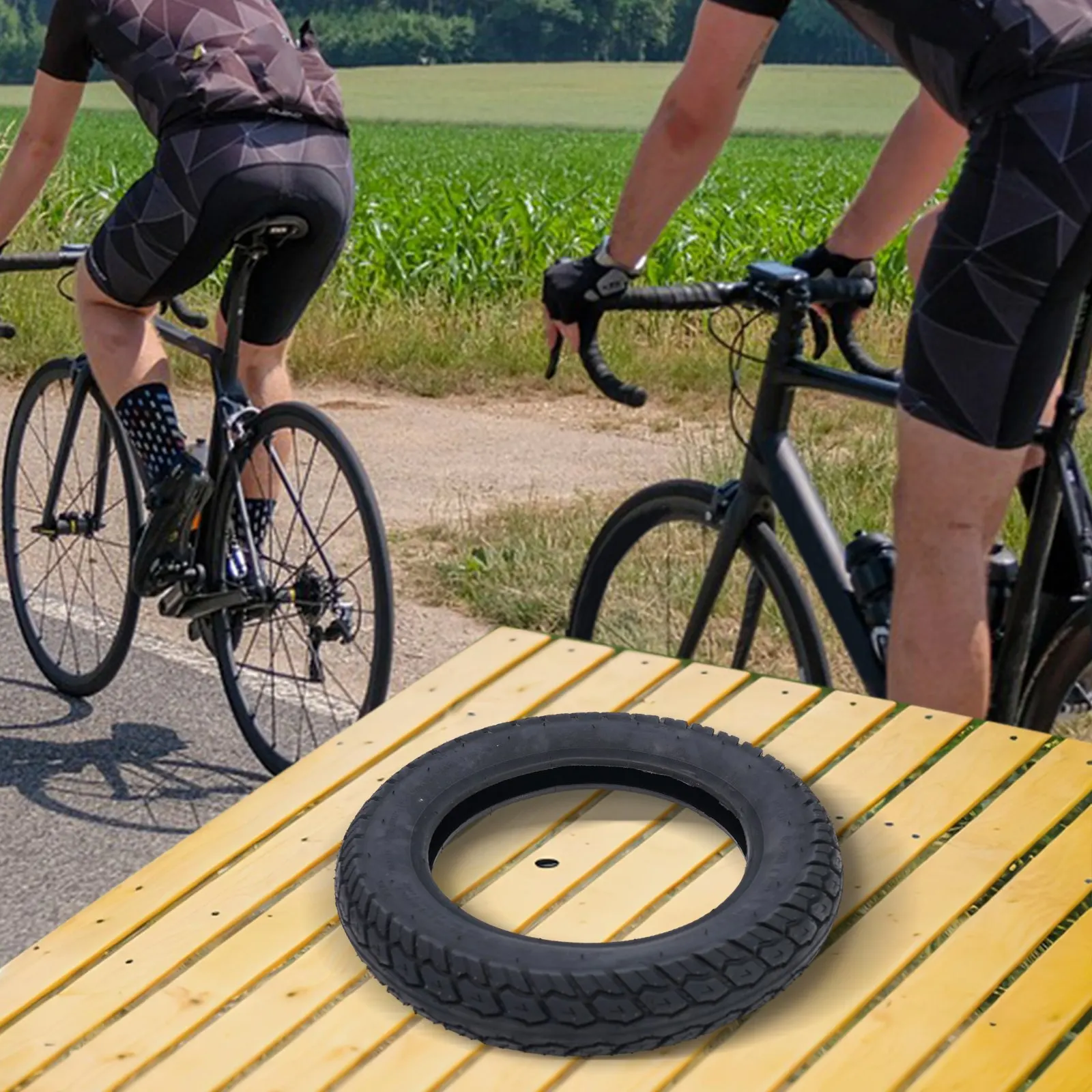 

High-quality 1pc/2pcs Inner Tube Outer Tire Black 12.5x2.50 Tire Bicycle Cycling Parts For E-Bike Inner Tube & Tyre