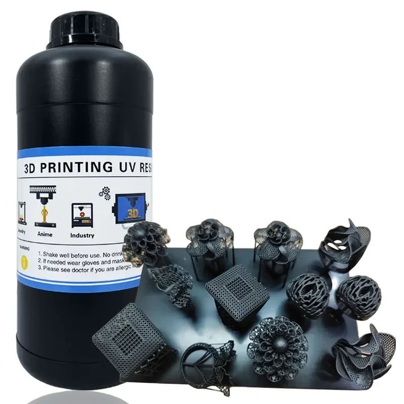 

405nm LCD 3D printer Castable Resins Black Color Liquid Wax Casting 3D Resin for Jewelry Molds Casting